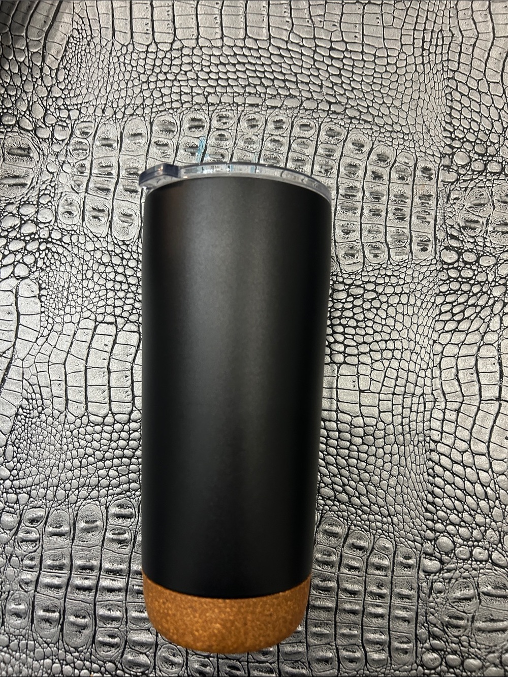 Black Cork Base Travel Tumbler brand new